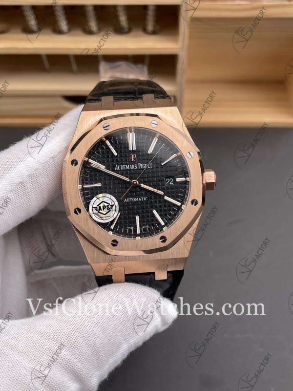 Clone Watches - Audemars Piguet Royal Oak 15400OR Black Dial